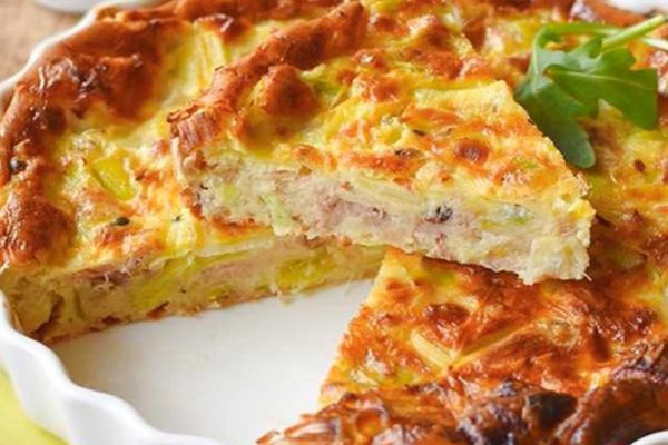 quiche sans pâte au thon légère