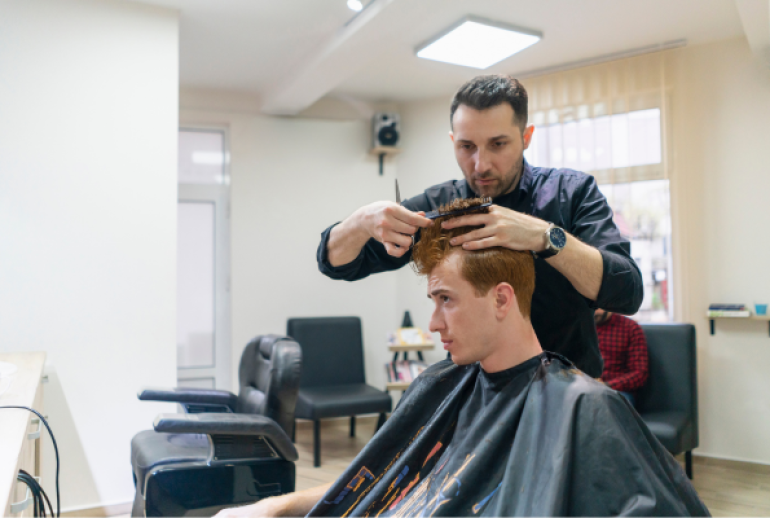 Wolf cut homme