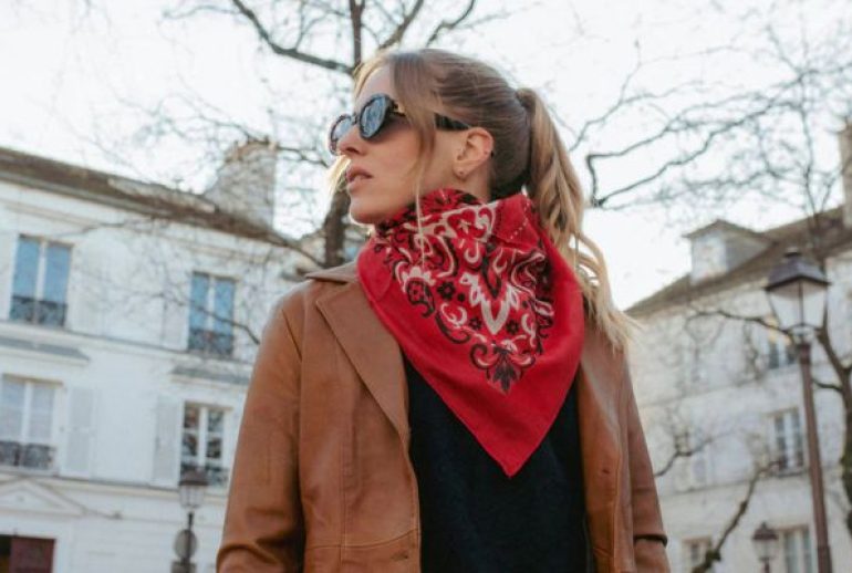 Foulards Châle en avant