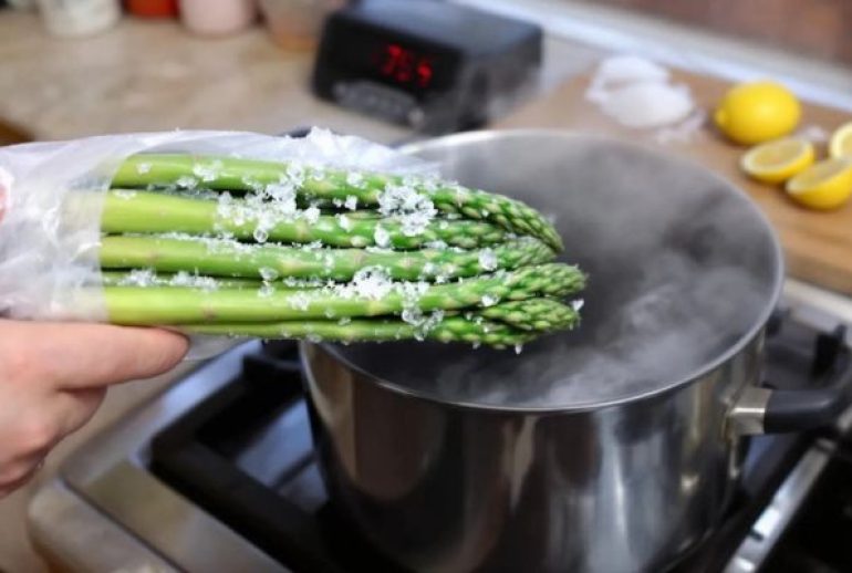 cuisson asperges congelées